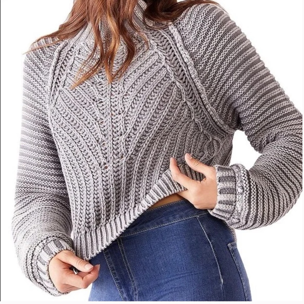 Free People Sweetheart Mock Neck Sweater